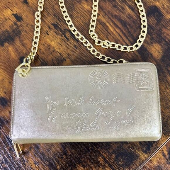 Yves Saint Laurent Handbags - Yves Saint Laurent YSL Y-Mail Long Zippy Wallet Crossbody Converted